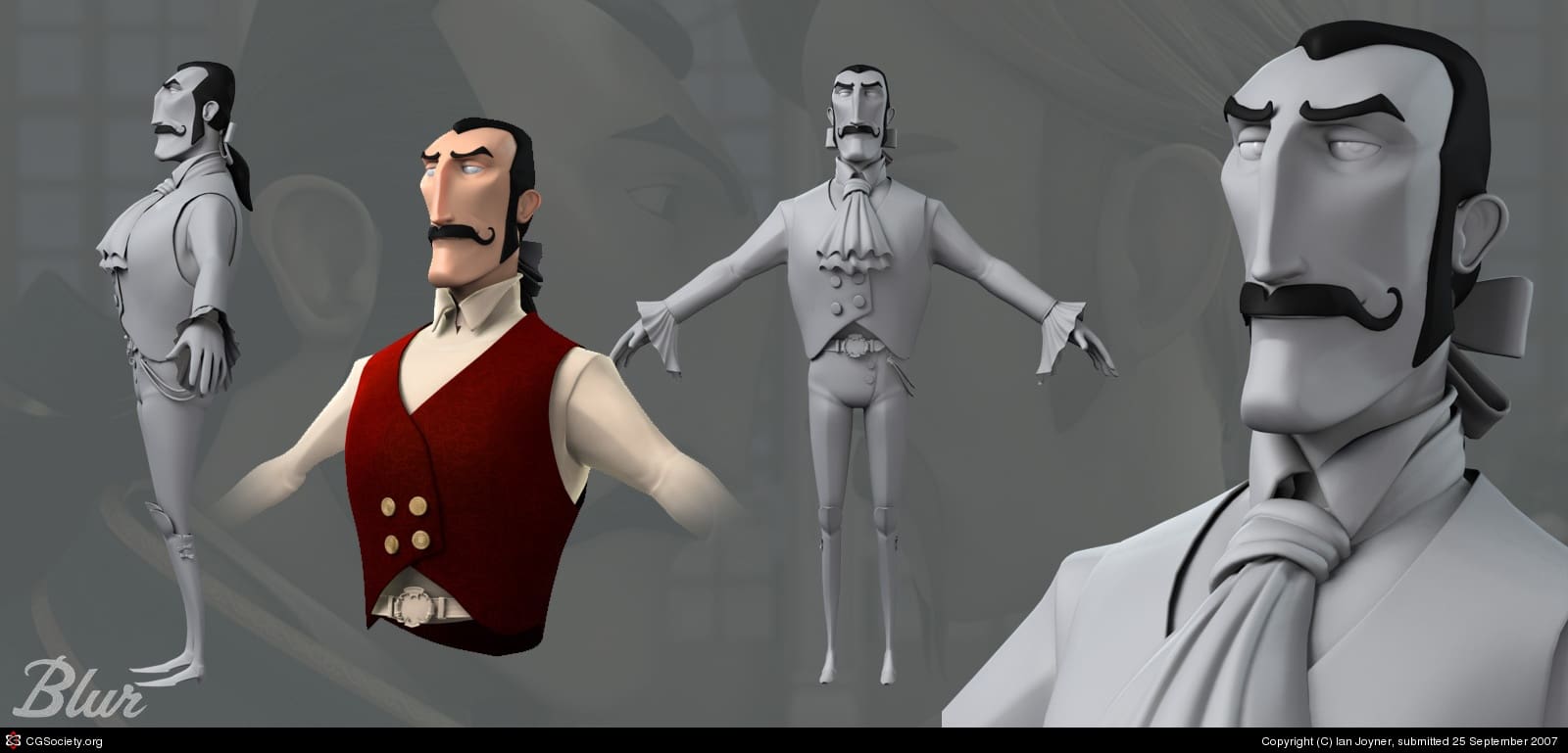 diseño de personajes 3d cortometraje
