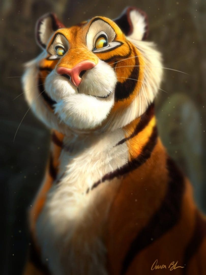 Tutoriales de Ilustración y Animación Aaron Blaise tigre