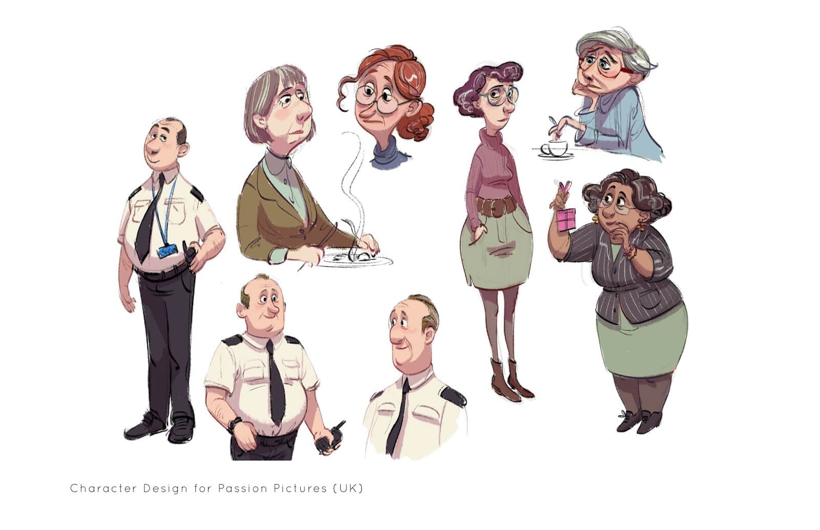 Cécile Carre- Ilustración-Dibujo-arte-Diseño de personajes-animación