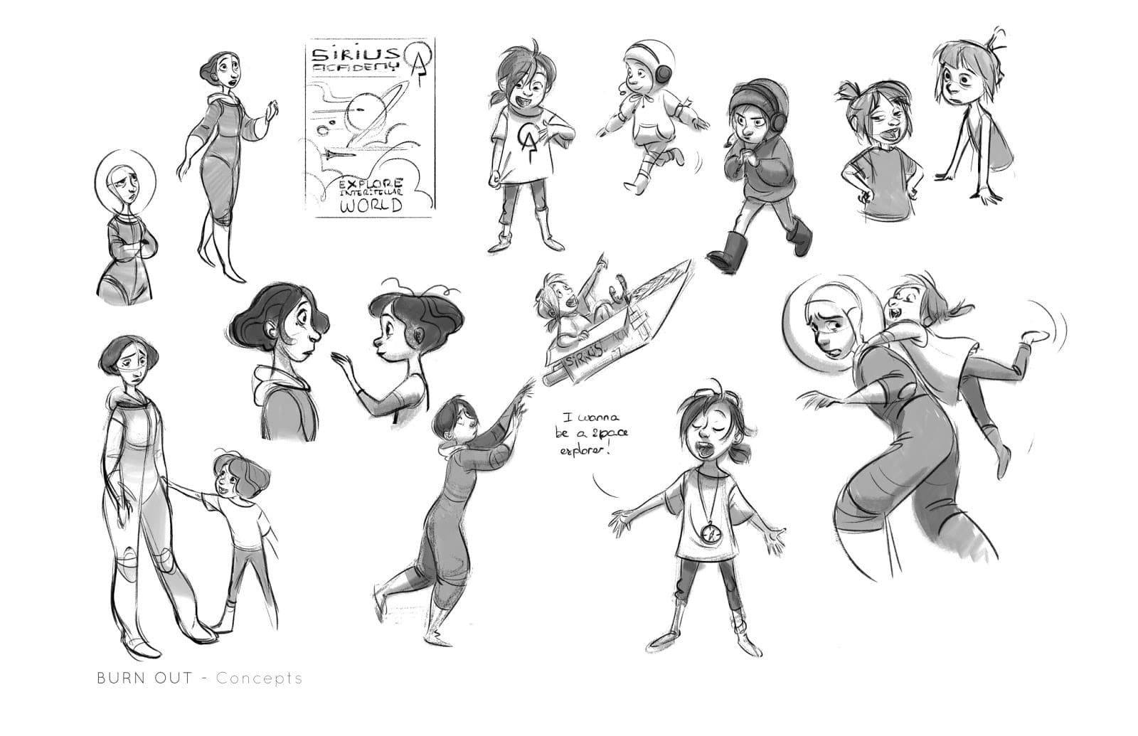 Showreel, Tutoriales y Portfolio de Cécile Carre: Ilustración y Diseño de Personajes