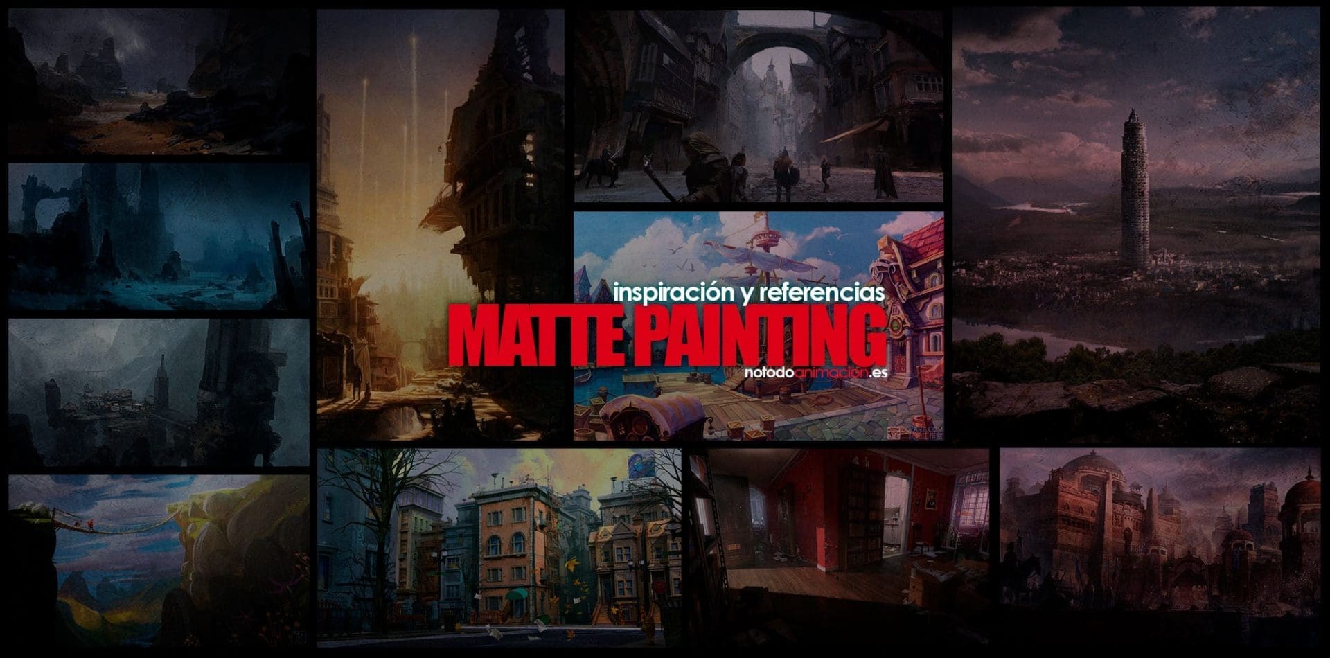 Inspiración y Referencias - Mas de 1.000 Diseños de Escenarios y Matte Painting