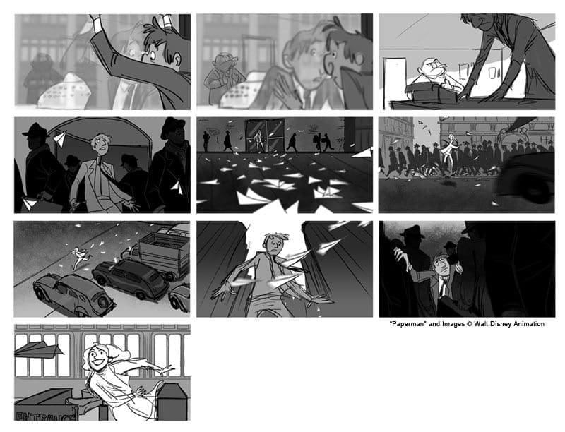 El Arte de Paperman - Making of, Storyboard, Diseño & Concept Art