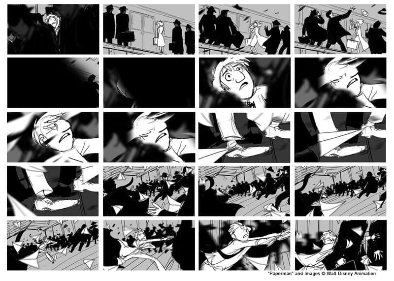 El Arte de Paperman - Making of, Storyboard, Diseño de Personajes & Concept Art