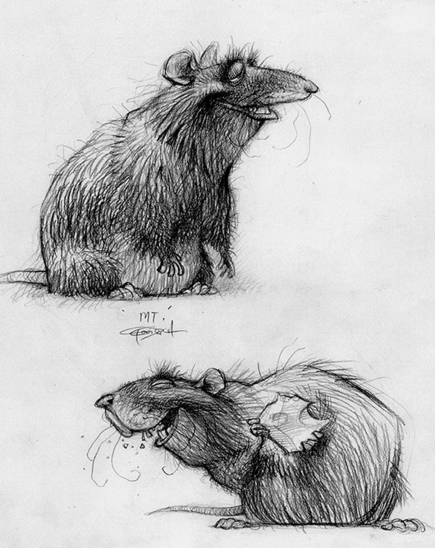 el arte de ratatouille diseño de personajes