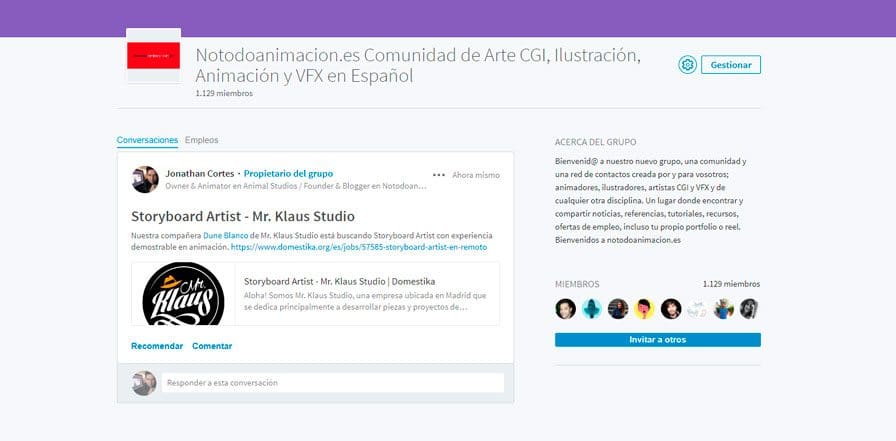ofertas de empleo para artistas digitales. Animación 2d & 3d, ilustración, arte 3d, diseño, VFX, postproducción y arte digital. Portales de empleo especializado de la industria del cine, publicidad, videojuegos y TV