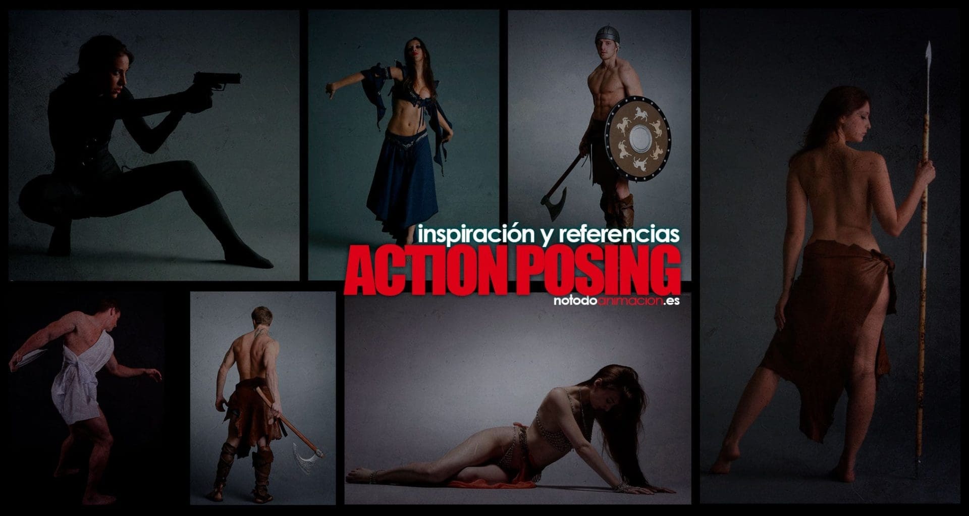 Inspiración y Referencias - Action Posing para Ilustración y Animación