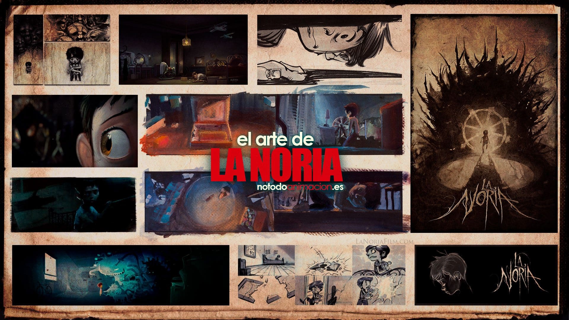 Cortometraje de Animación 3d- La noria - Desarrollo visual - el arte de la noria