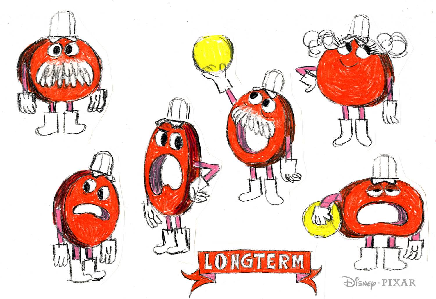 diseño de personajes - El arte de Inside Out: Todo el Desarrollo Visual y libro de Art Of Inside Out (Película de Disney-Pixar) Color Script y Concept Art