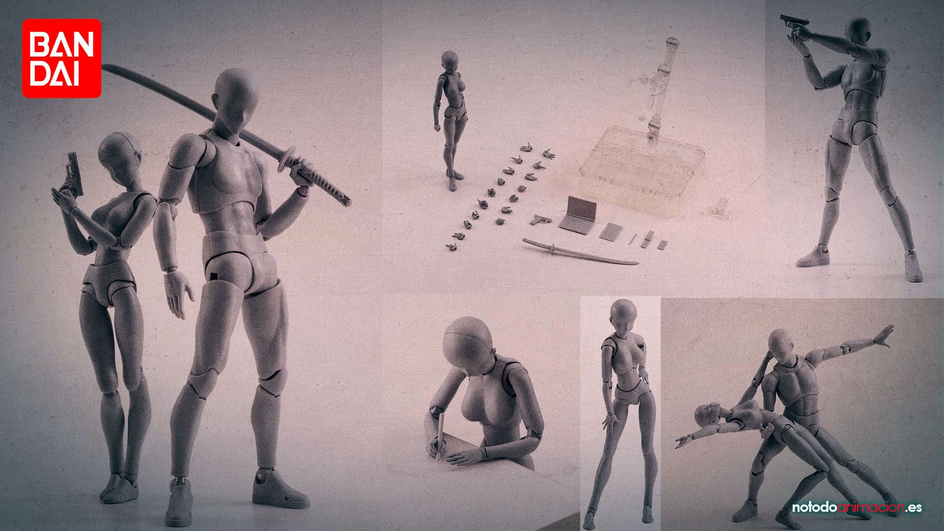 Body kun body Chan Bandai SH Figuarts - Maniquíes Articulados para dibujar - comprar amazon