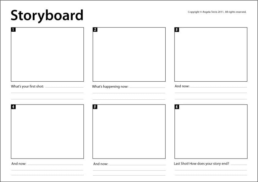 plantilla para storyboard