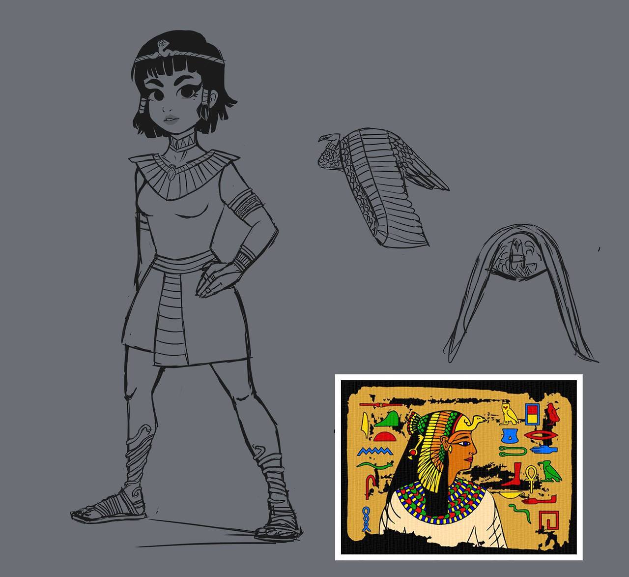 cortometraje de Animación- 3d-Pharaoh-concept art- bocetos