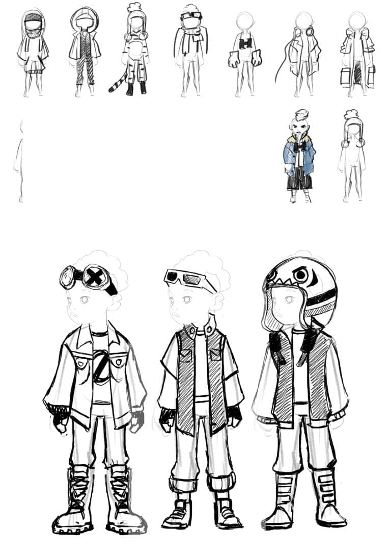im not alone diseño de personajes