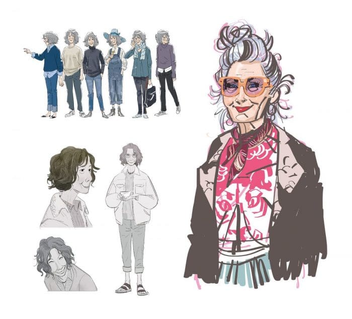 diseño de personajes spiderverse
