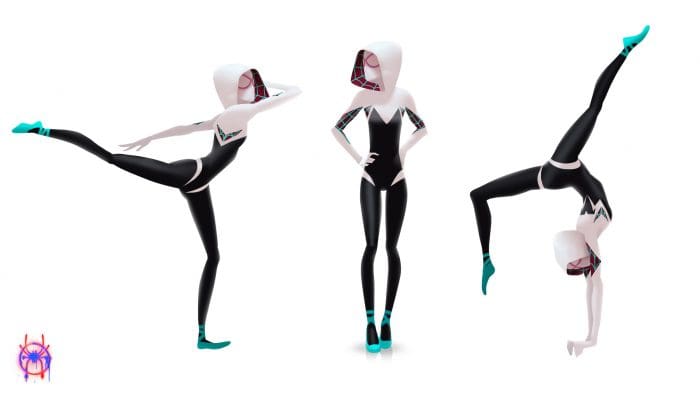 diseño de personajes spiderverse