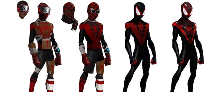 diseño de personajes spiderverse