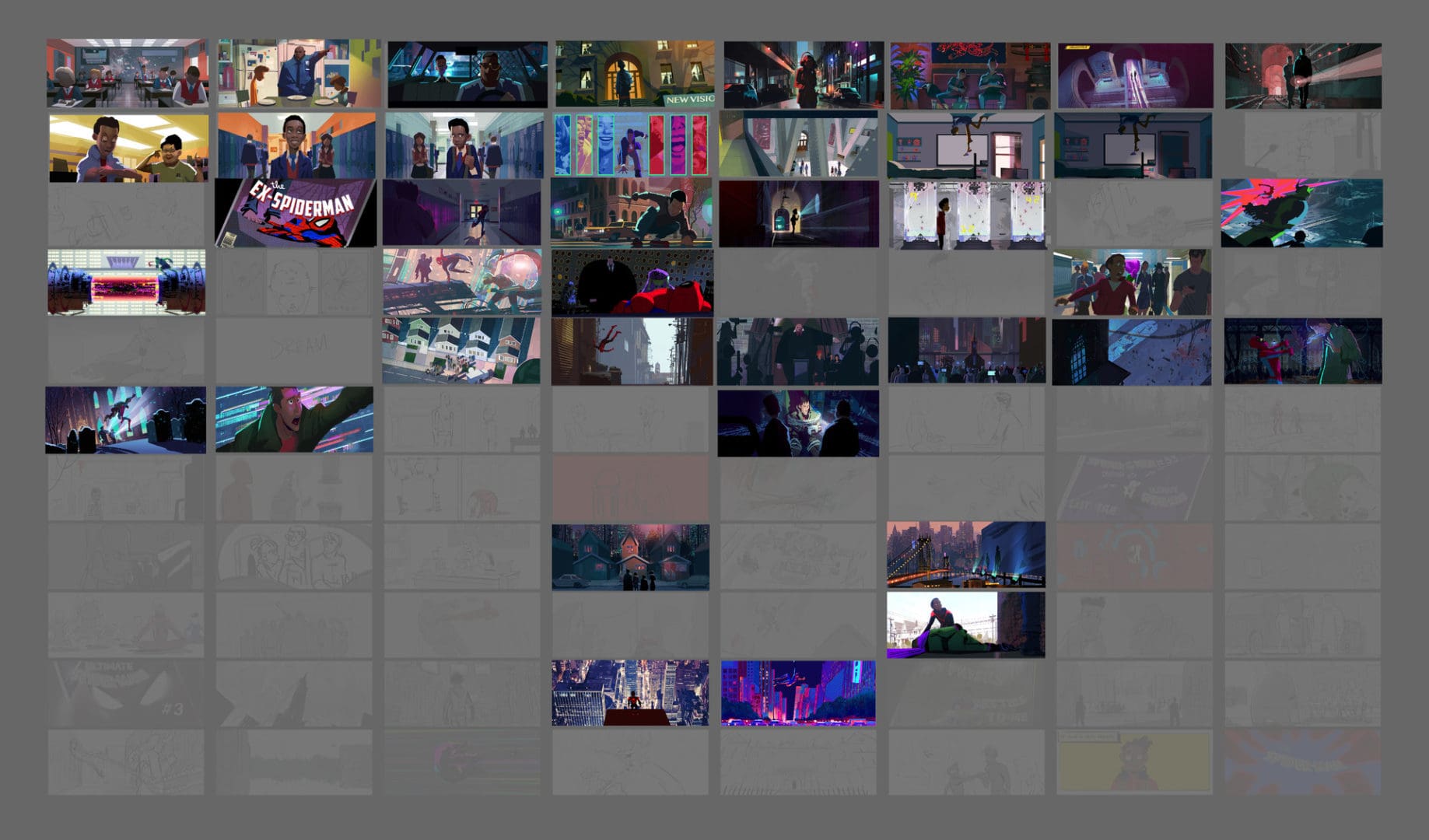 color script spider-verse