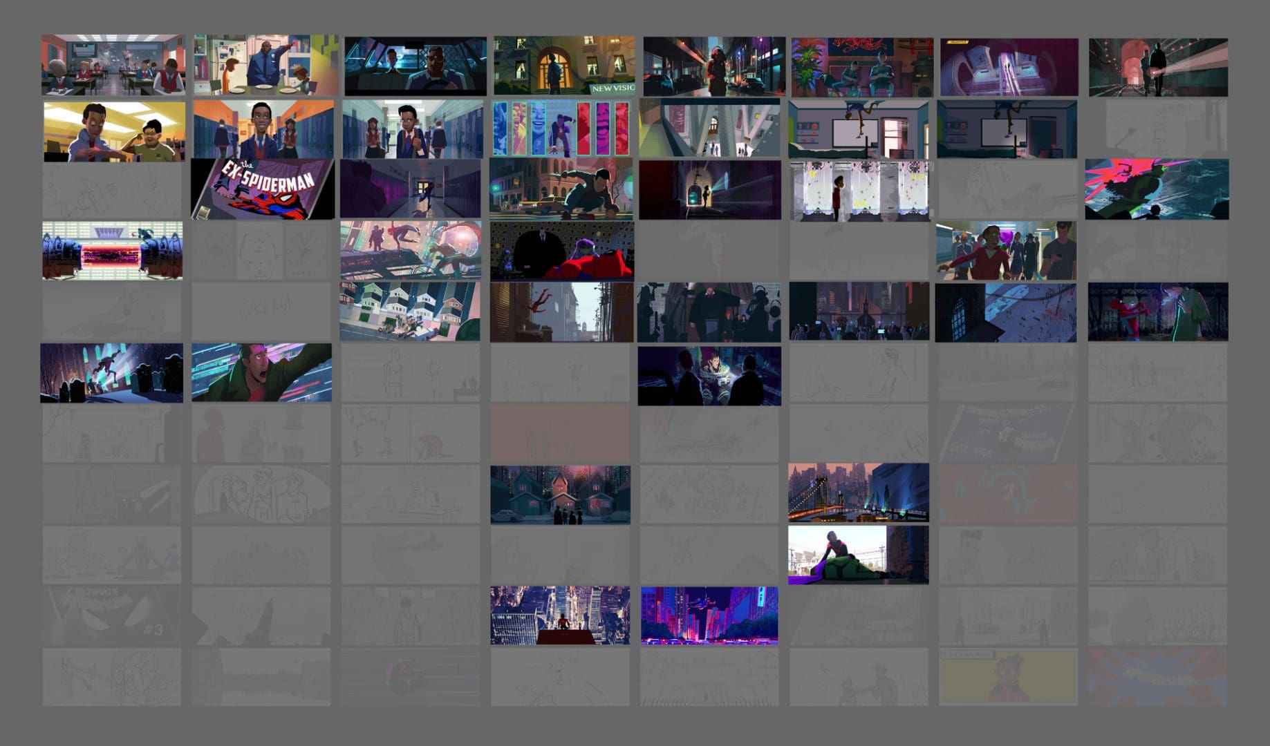 color script spider-verse