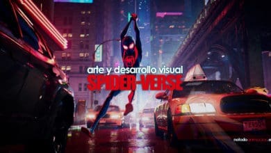arte de spiderman - un nuevo universo desarrollo visual