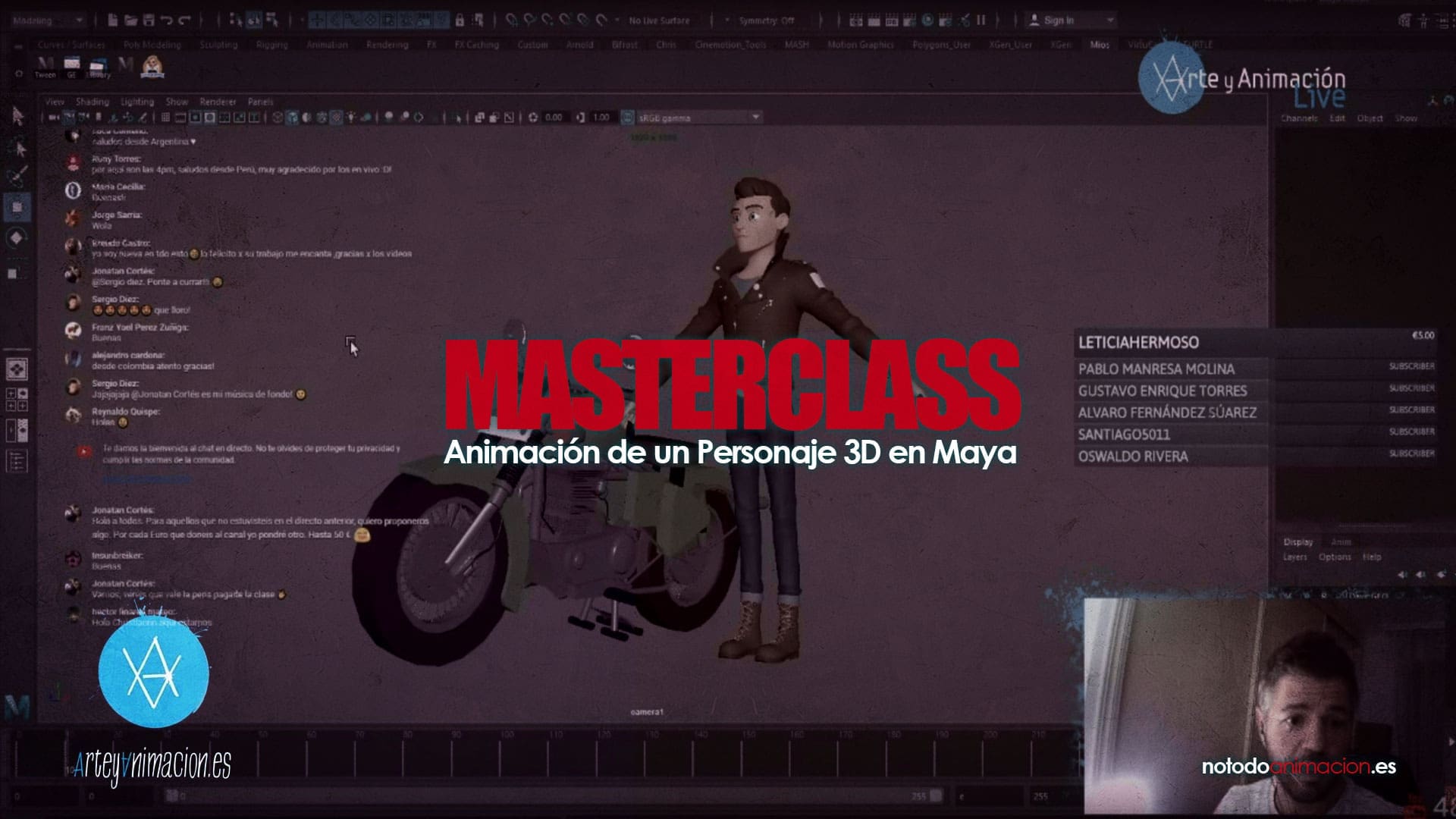 curso gratis de animación 3d maya