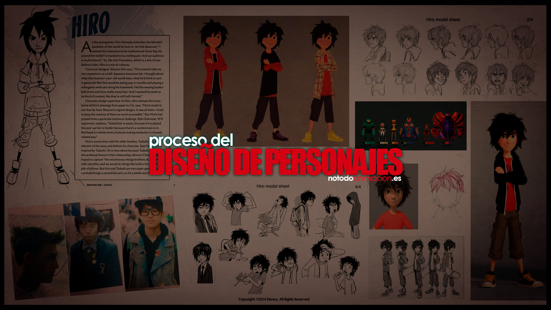 concept art diseño de personajes para animación