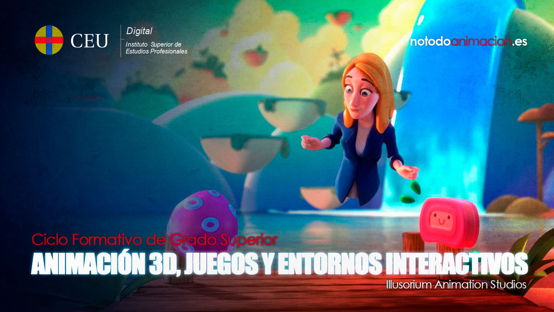  grado superior animación 3d, juegos y entornos interactivos