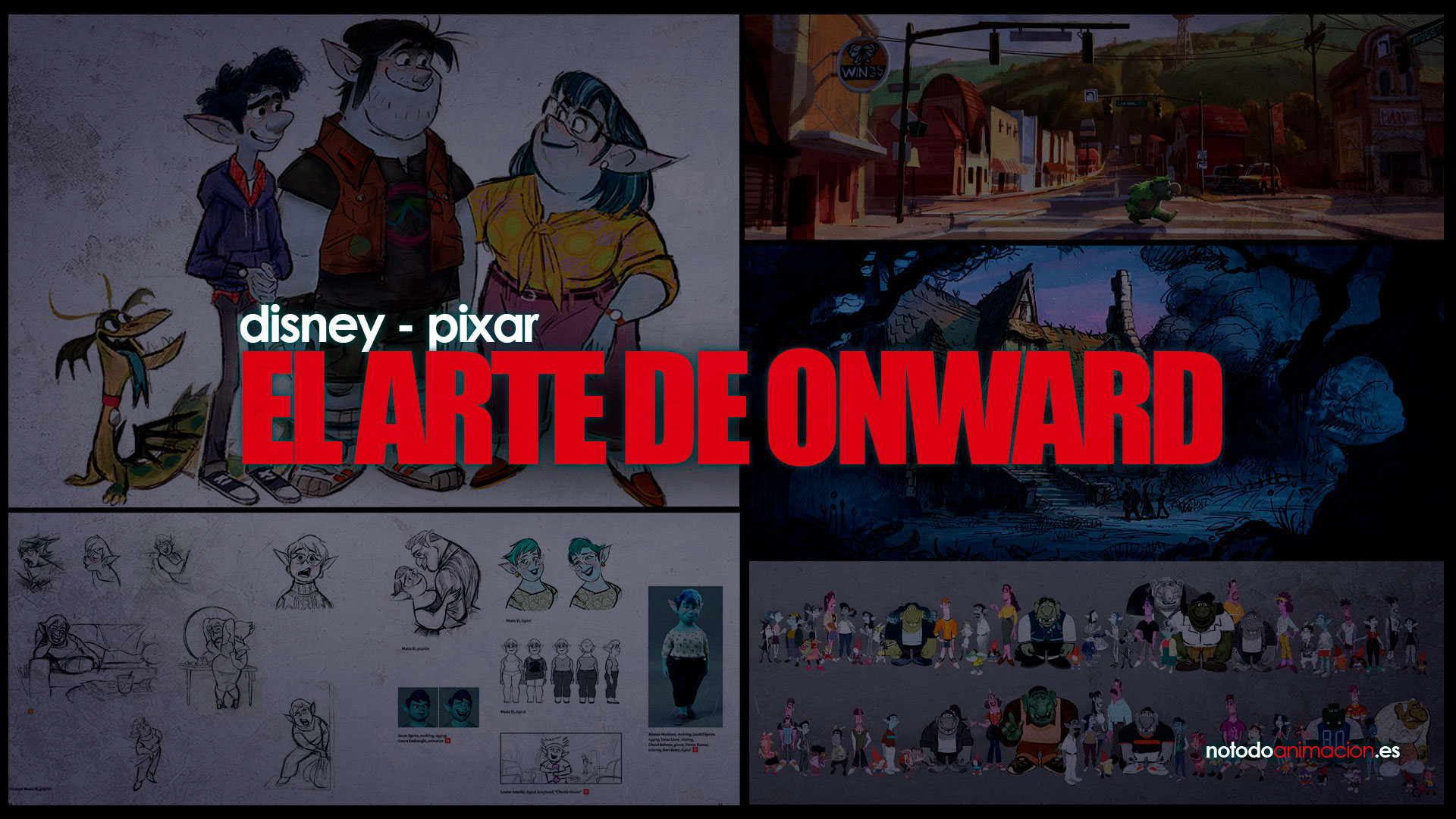 EL ARTE DE ONWARD DISNEY PIXAR