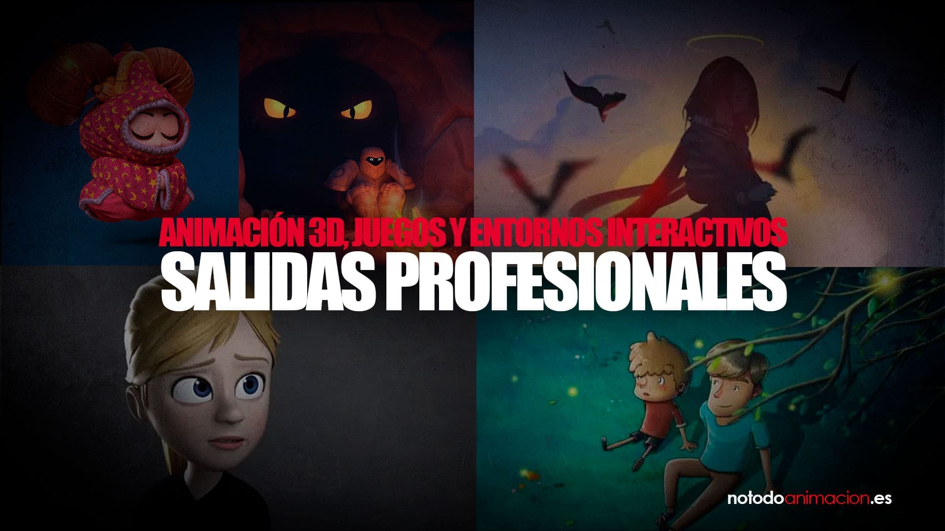 Animación 3D, juegos y entornos interactivos Salidas