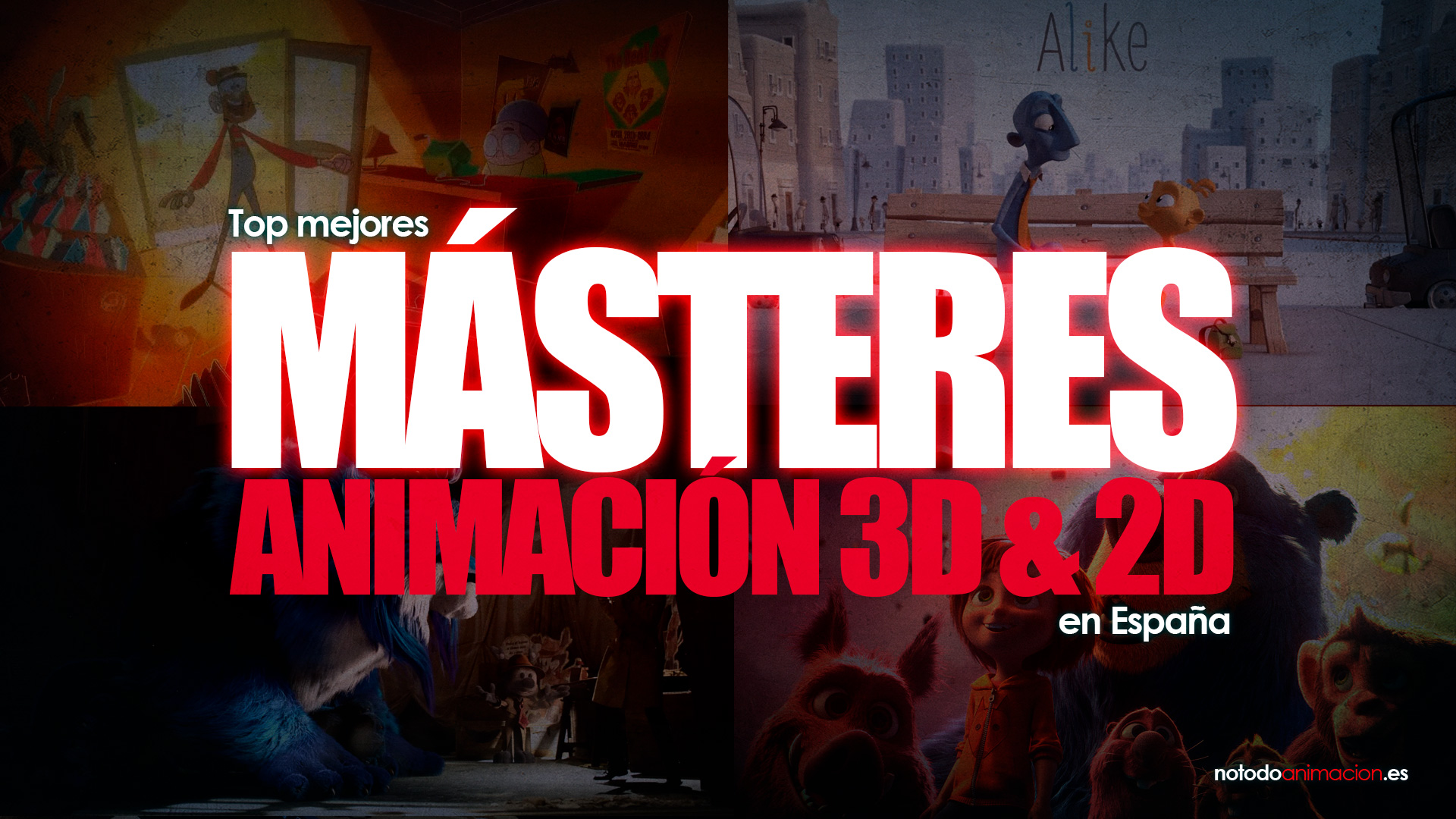5 Másteres de Animación 3D & 2D en España