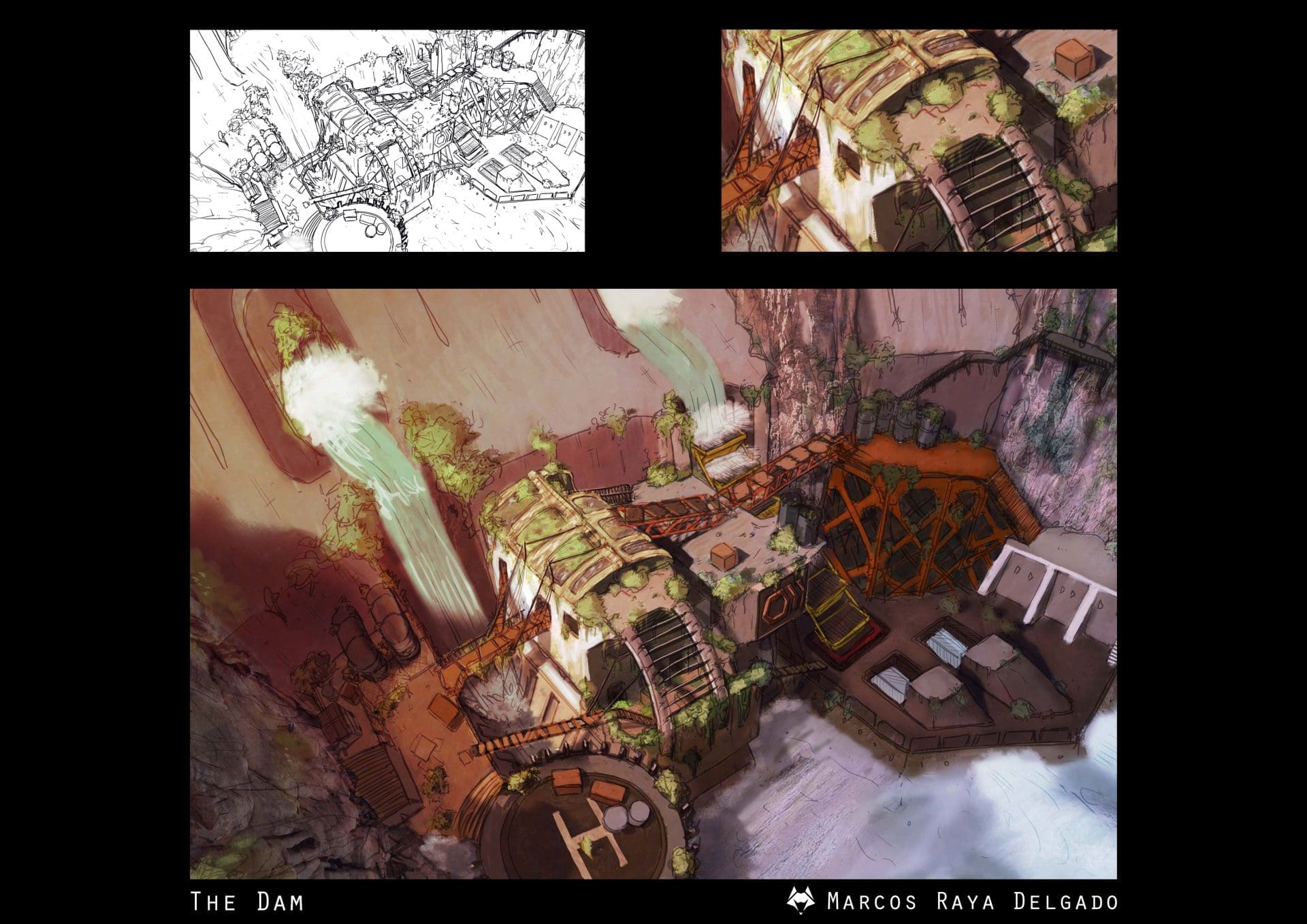 concept art entornos