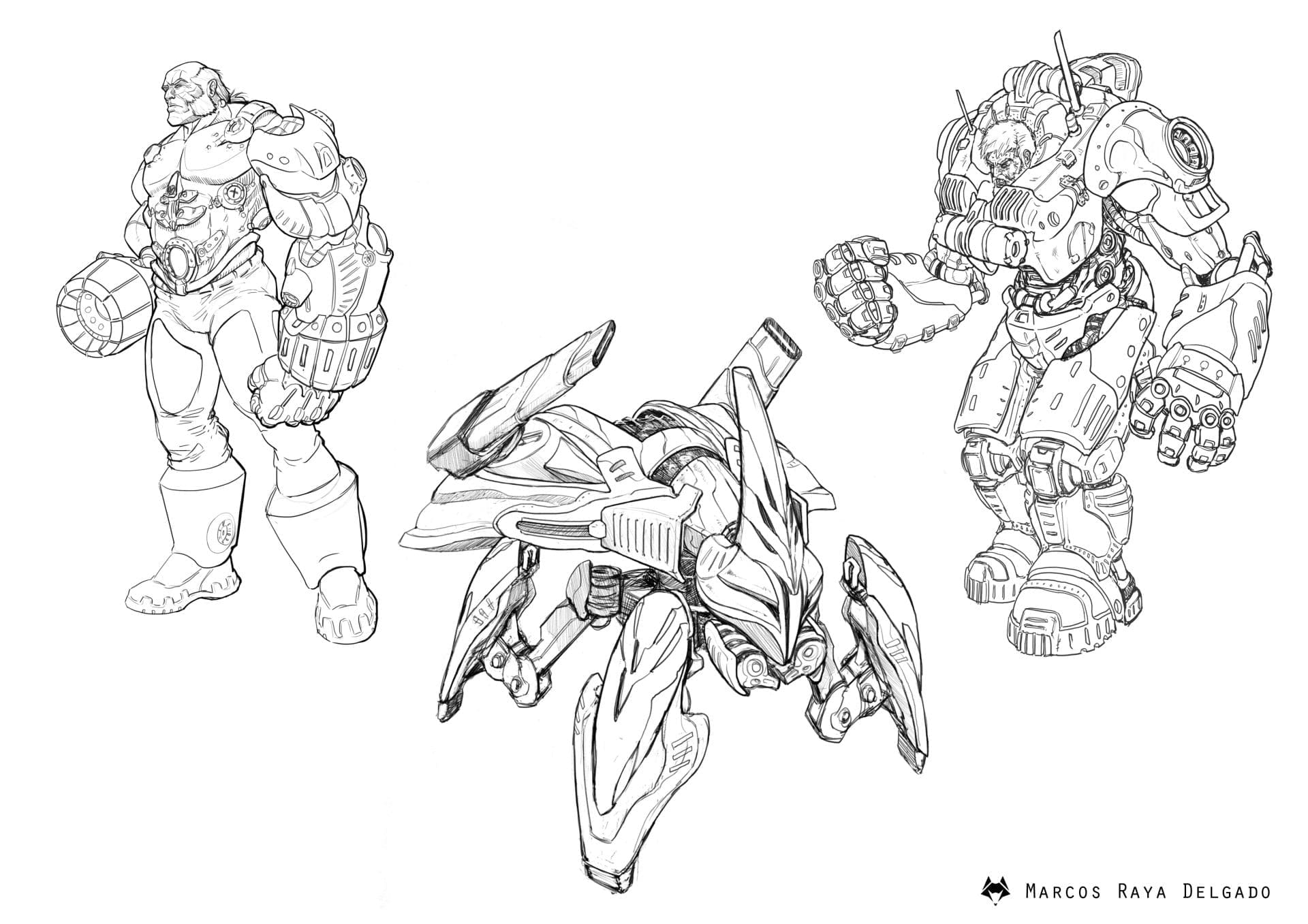 dibujo de personajes