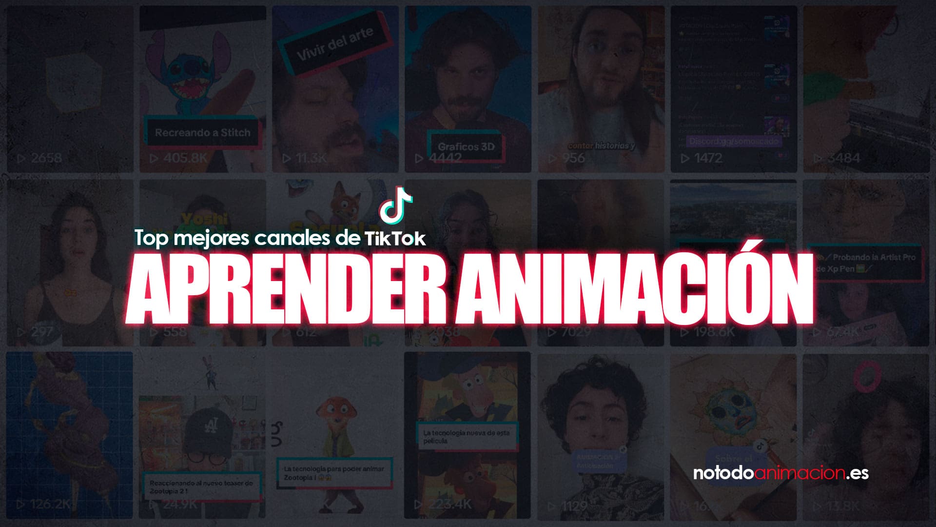 aprender animacion canales de tiktok