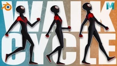 animación 3d de una caminata, el ciclo de andar en maya