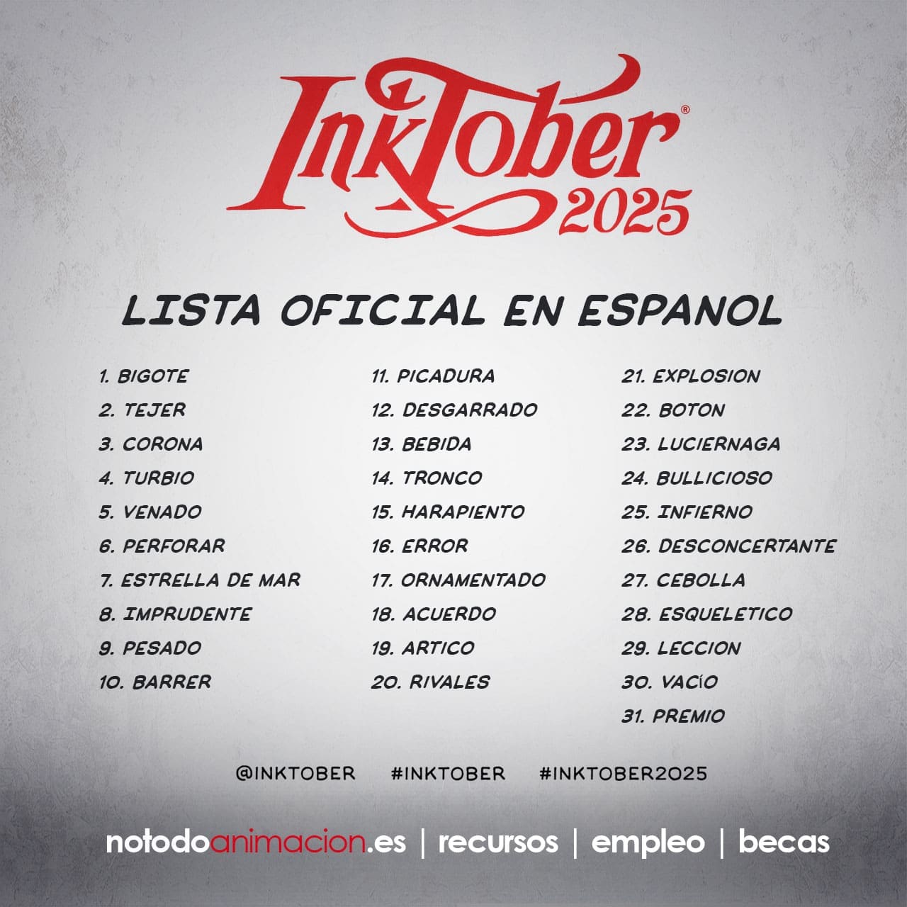 inktober 2025 español